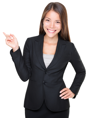 Insurance Processor Pointing Right