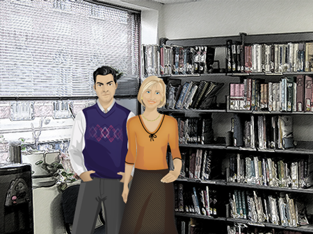 Course Characters Betty and Miguel