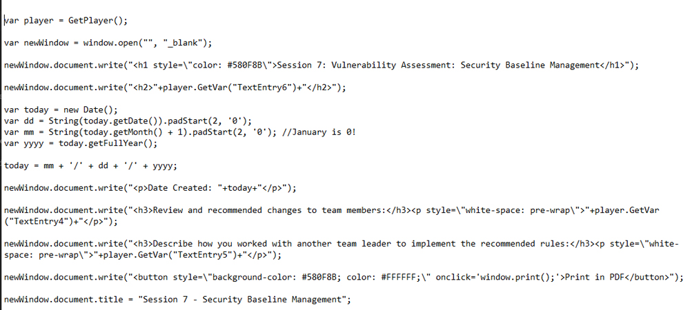 JavaScript Code