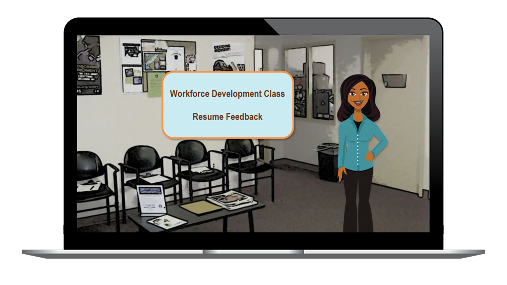 Using photoshopped images of the facilities as slide backgrounds